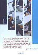 Dirección de la actividad empresarial de pequeños negocios o microempresas