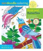 Zendoodle Coloring: Birds and Butterflies: Delicate Beauties to Color and Display