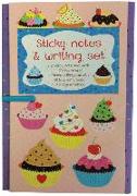 Sticky Notes and Writing Set: Cupcakes: Fabulous Wallet-Style Folder Containing 13 Sticky Notepads, a Tear-Off Writing Pad, and Storage Envelope