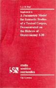 A Parametric Model for Syntactic Studies of a Textual Corpus: Demonstrated on the Hebrew of Deuteronomy 1-30