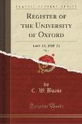Register of the University of Oxford, Vol. 1