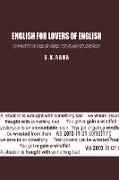 ENGLISH FOR LOVERS OF ENGLISH