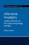 Inflectional Paradigms