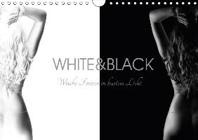 White and Black - Weibliche Formen in hartem Licht (Wandkalender 2017 DIN A4 quer)