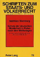 Schutz der deutschen Minderheit in Polen nach den Weltkriegen