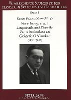 Forschungen zur Linguistik und Poetik:. Zum Andenken an Grigorij O. Vinokur (1896-1947)