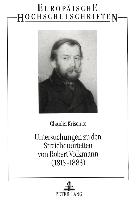 Untersuchungen zu den Streichquartetten von Robert Volkmann (1815-1883)