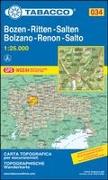 Tabacco Wandern Bozen-Ritten-Salten-Bolzano-Renon-Salto 1 : 25 000