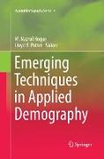 Emerging Techniques in Applied Demography