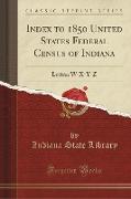 Index to 1850 United States Federal Census of Indiana
