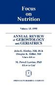 Annual Review of Gerontology and Geriatrics, Volume 15, 1995