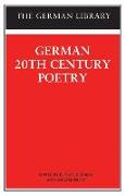 German 20th-Century Poetry