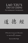 LAO TZU'S TAO TE CHING Psychotherapeutic Commentaries