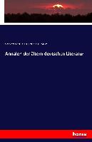 Annalen der ältern deutschen Literatur