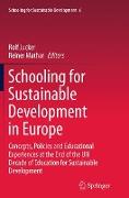 Schooling for Sustainable Development in Europe