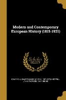 Modern and Contemporary European History (1815-1921)