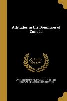 ALTITUDES IN THE DOMINION OF C