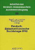 Deutsch-Südamerikanische Rechtstage 1992