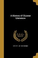 HIST OF CHINESE LITERATURE