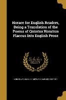 HORACE FOR ENGLISH READERS BEI