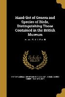 HAND-LIST OF GENERA & SPECIES