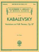 Variations on Folk Themes, Op. 87: Schirmer Library of Classics Volume 2061