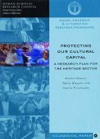 Protecting Our Cultural Capital: Research Plan for the Heritage Sector
