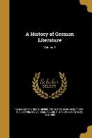 HIST OF GERMAN LITERATURE V01