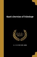 KANTS DOCTRINE OF TELEOLOGY