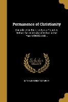PERMANENCE OF CHRISTIANITY