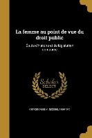 La femme au point de vue du droit public: Étude d'histoire et de législation comparée