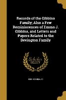 RECORDS OF THE GIBBINS FAMILY