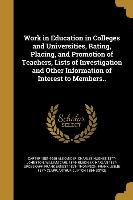 WORK IN EDUCATION IN COLLEGES
