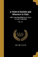 VIEW OF SOCIETY & MANNERS IN I