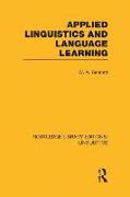 Applied Linguistics and Language Learning (RLE Linguistics C