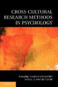 Cross-Cultural Research Methods in Psychology