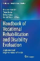 Handbook of Vocational Rehabilitation and Disability Evaluation