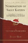 Nomination of Sally Katzen