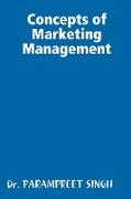 Concepts of Marketing Management