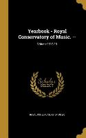 YEARBK - ROYAL CONSERVATORY OF
