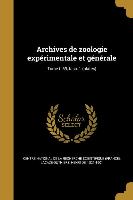 Archives de Zoologie Experimentale Et Generale, Tome T. 59, Fasc. 1 (Plates)