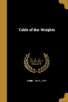 TABLE OF BAR WEIGHTS