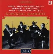 Streichquartette op.74,1/op.121/Quartettsatz D 703