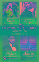 Modern Romance August 2016 Books 1-4.The di Sione Secret Baby / Carides's Forgotten Wife / The Playboy's Ruthless Pursuit / His Mistress for a Week (Mills & Boon Collections) (the Billionaire's Legacy, Book 2)