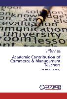 Academic Contribution of Commerce & Management Teachers