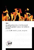 Application d'un traitement d'ignifugation pour un article textile