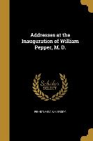 ADDRESSES AT THE INAUGURATION