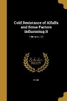 Cold Resistance of Alfalfa and Some Factors Influencing It, Volume no.185