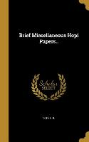 BRIEF MISC HOPI PAPERS
