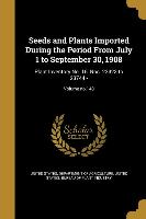 SEEDS & PLANTS IMPORTED DURING